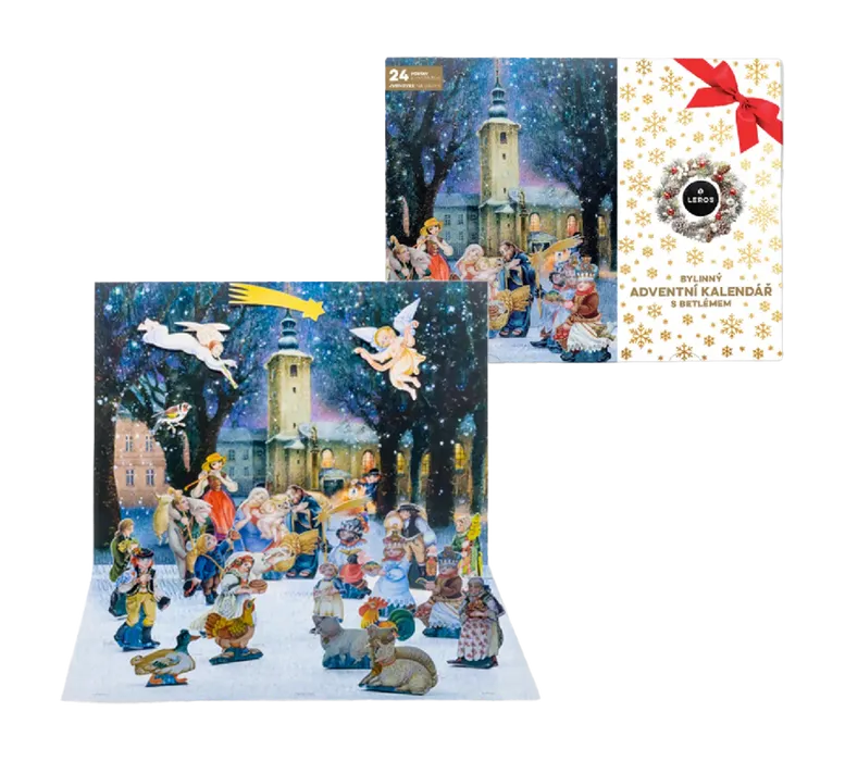 Leros Bylinný adventní kalendář s betlémem 24 sáčků